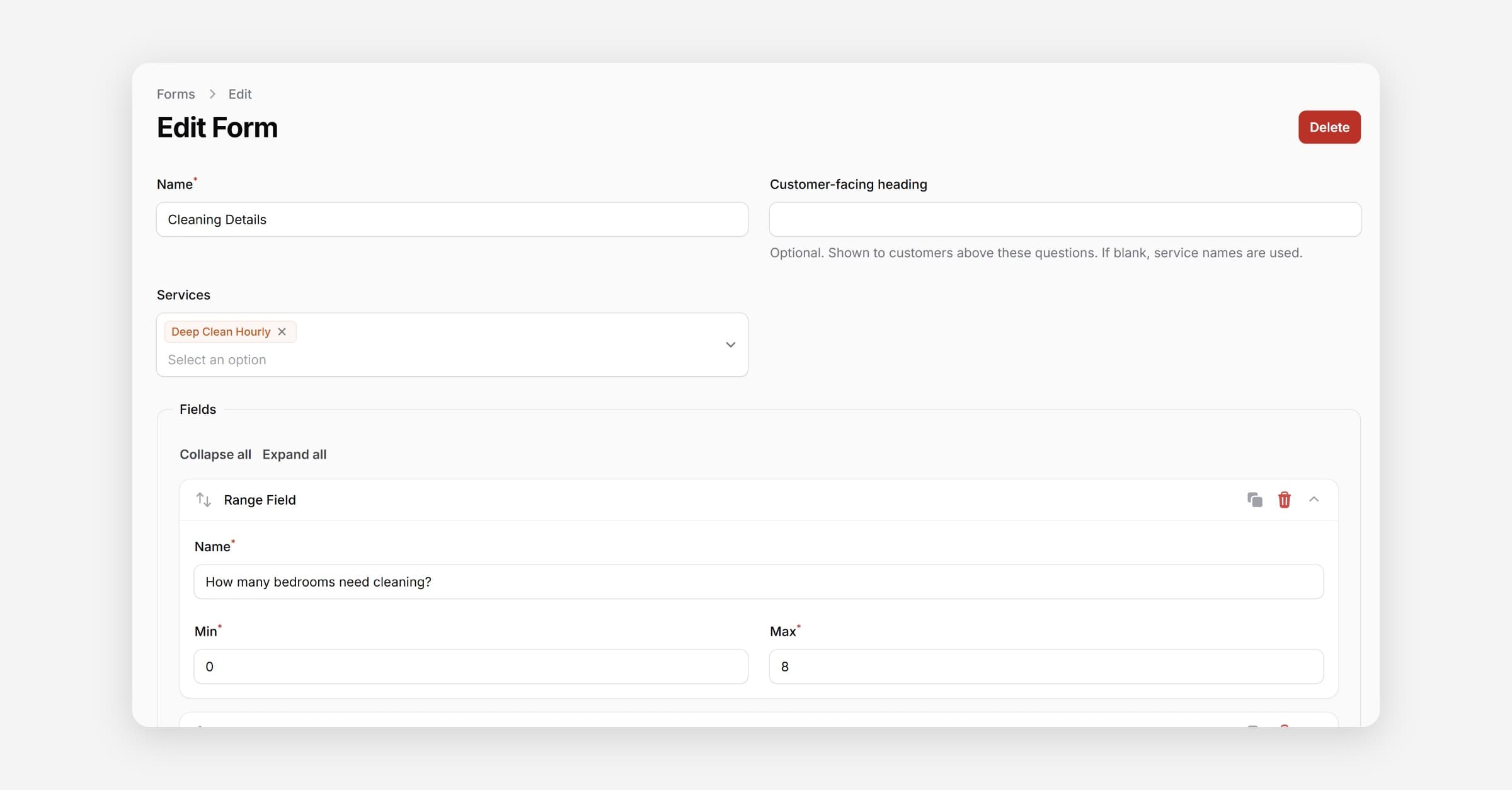 Create Custom Service Forms
