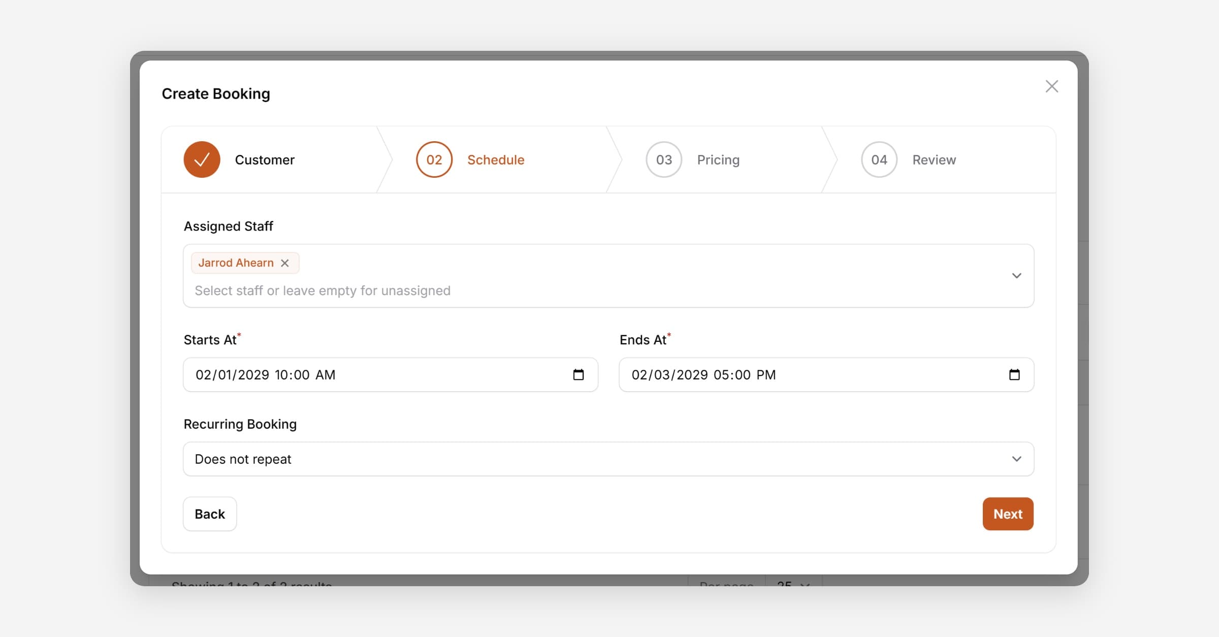 Enable Multi Day Bookings