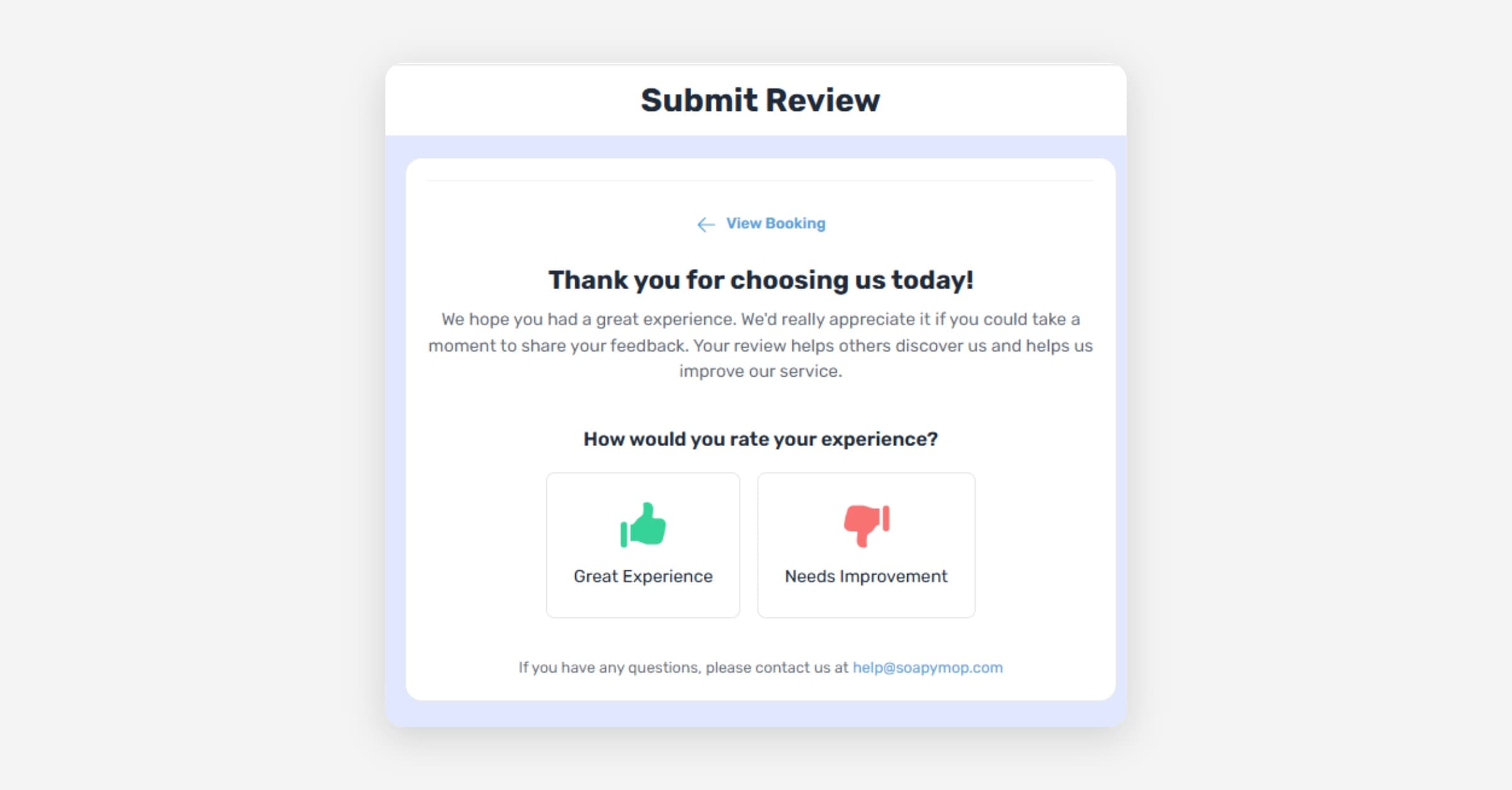 Setup Booking Reviews