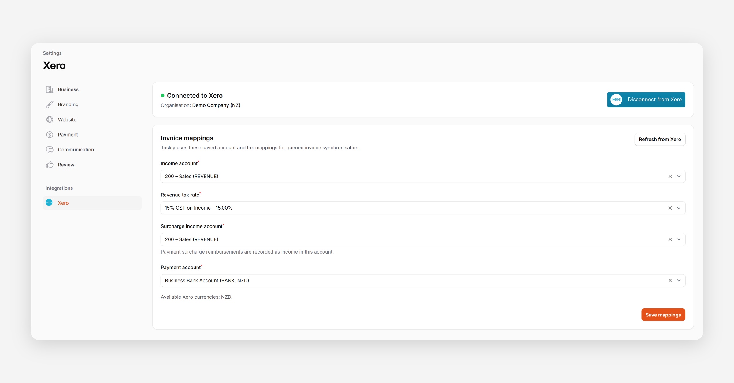 Xero Integration